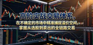 高阶实战交易体系,在不确定的市场中精准捕捉溢价空间,掌握从选股到卖出的全链路交易心法(更新6月)-阿俊淘金
