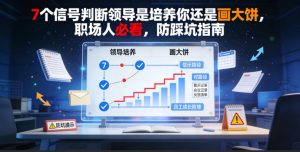 付费文章:7个信号判断领导是培养你还是画大饼,职场人必看,防踩坑指南-阿俊淘金