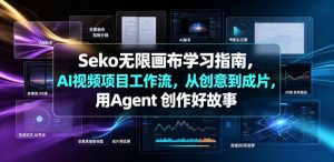 Seko无限画布学习指南,AI视频项目工作流,从创意到成片,用Agent 创作好故事-阿俊淘金
