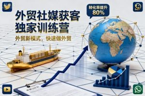 外贸社媒获客独家训练营，外贸新模式，快速做外贸（更新26年6月26日）-阿俊淘金