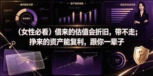 付费文章：（女性必看）借来的估值会折旧，带不走；挣来的资产能复利，跟你一辈子-阿俊淘金