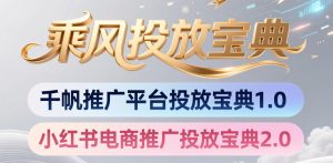 小红书千帆推广平台投放宝典，小红书电商推广投放宝典2.0-阿俊淘金