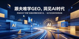 跟夫唯学GEO,洞见AI时代,把复杂技术“蒸馏”成通俗易懂的实操方法,一起开启全新的探索征程-阿俊淘金