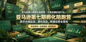 亚马逊第七期孵化陪跑营｜千单店铺实战打法，新手合规起店、避坑选品、数据运营全落地（更新0625）-阿俊淘金
