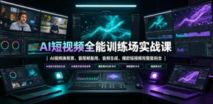 AI短视频全能训练场实战课｜AI视频换背景、首尾帧复用、音频生成、爆款短视频完整复刻全套实操教学-阿俊淘金