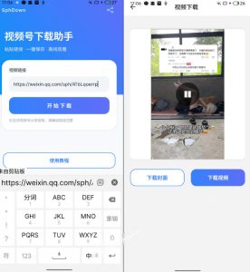 手机端也可下载微信视频号了?完全免费使用,一键解析视频号原视频和封面视频号下载助手v1.1-阿俊淘金